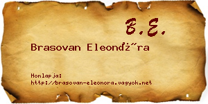 Brasovan Eleonóra névjegykártya